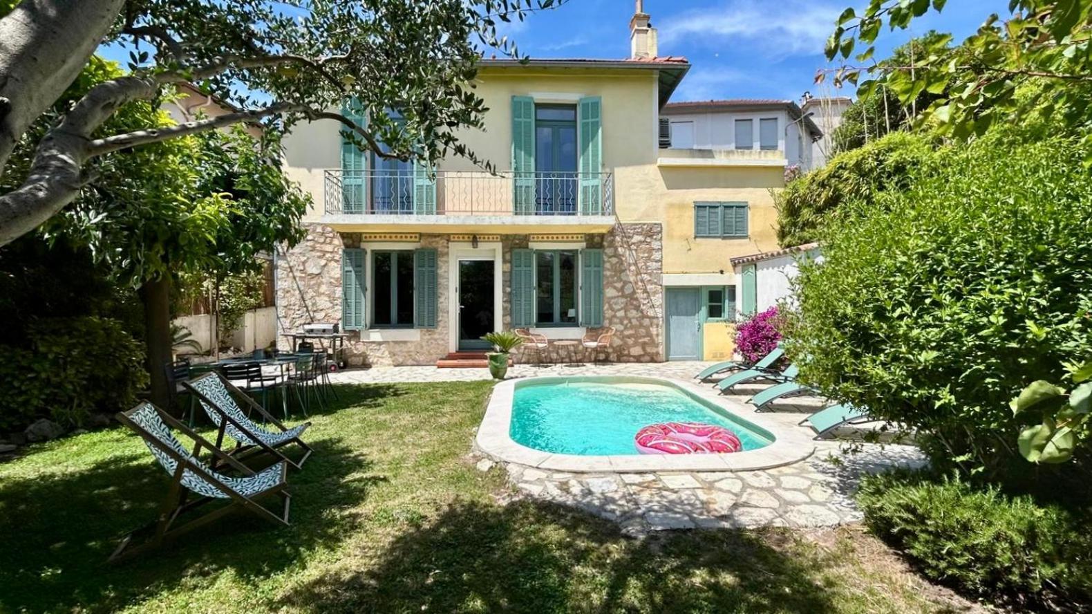 C8 - Lovely House 4 Bdr - Pool, Ac, Garage & Wifi Cannes